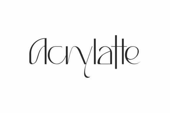 Acrylatte Font: A Modern Display Typeface for Professional Small Business Branding