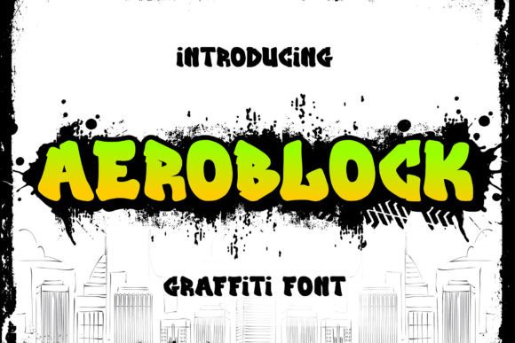 Aeroblock: A Bold Display Font for Edgy Web Design