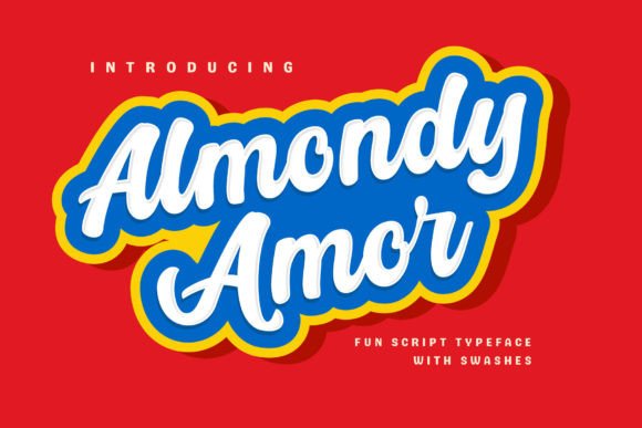 Almondy Amor: A Fun Script Typeface for Playful Brand Identities