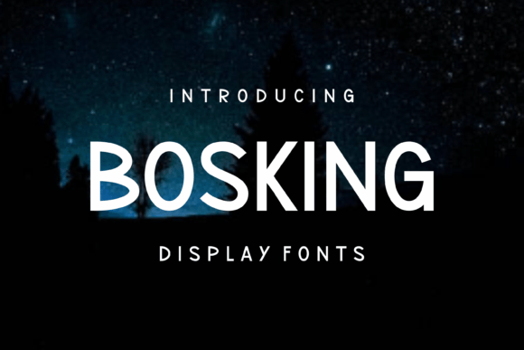 Bosking: A Bold Display Font for Modern Branding Projects