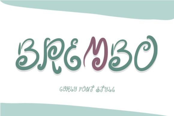 Brembo: A Curly Display Font for Elegant Editorial Design