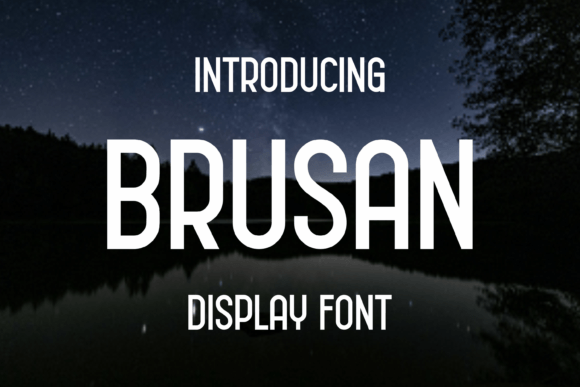Brusan: A Sharp Display Font for Bold Branding and Campaign Visuals