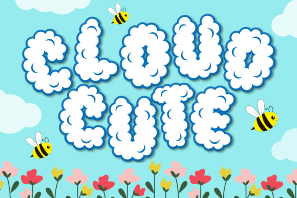 Cute Cloud: A Display Font for Joyful Editorial Design