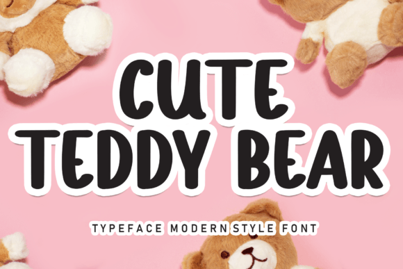 Cute Teddy Bear: A Designer’s Take on This Whimsical Display Font