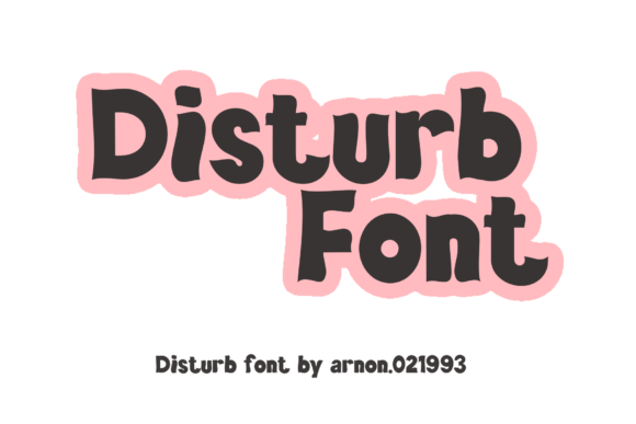 Disturb: A Playful Display Font for Modern Branding Projects