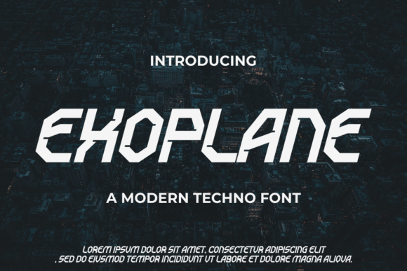 Exoplane: A Bold Display Font for Modern Web Design and Digital Branding