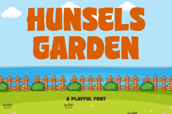 Hunsels Garden Font: A Playful Touch for Handmade Labels, Invitations & More