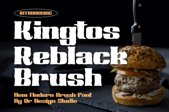 Kingtos Reblack Brush: A Bold Display Font for Modern Editorial Design