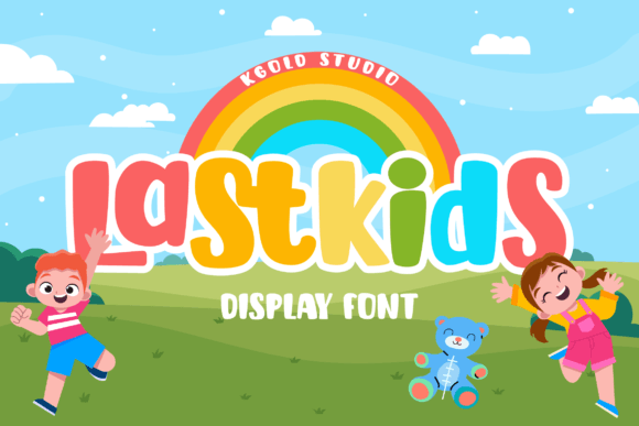 Lastkids: A Bold Display Font for Modern Campaign Design