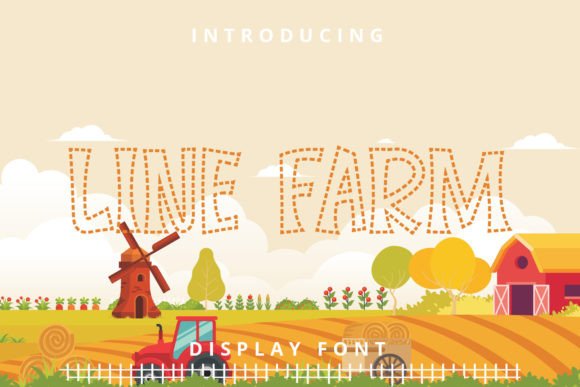 Line Farm: A Joyful Display Font for Web Designers and Digital Makers