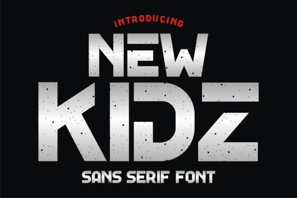 New Kidz: A Bold Display Font for Modern Marketing Campaigns