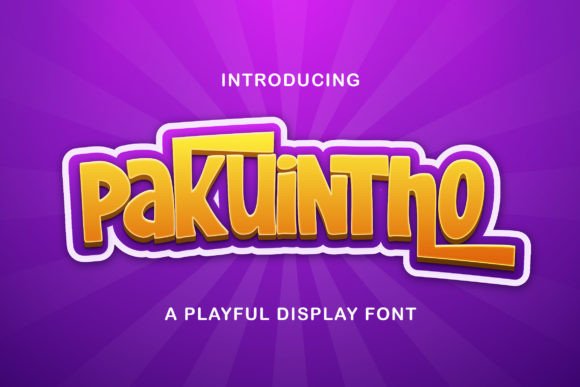 Pakuintho: A Playful Display Font for Fresh Branding Projects