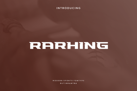 Rarhing: A Modern Display Font for Digital Designers