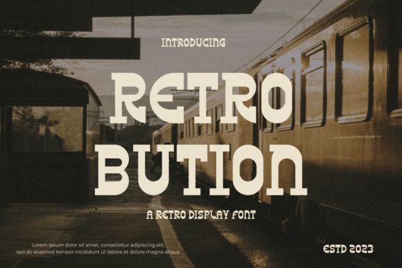 Retrobution: A Vintage Display Font for Modern Web Design