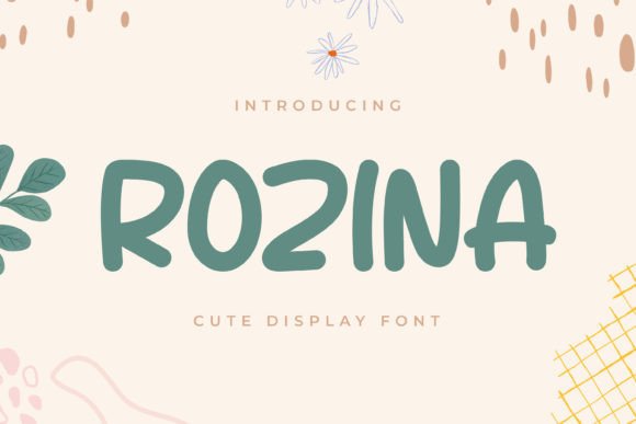 Rozina: A Playful Font for Colorful Editorial Designs