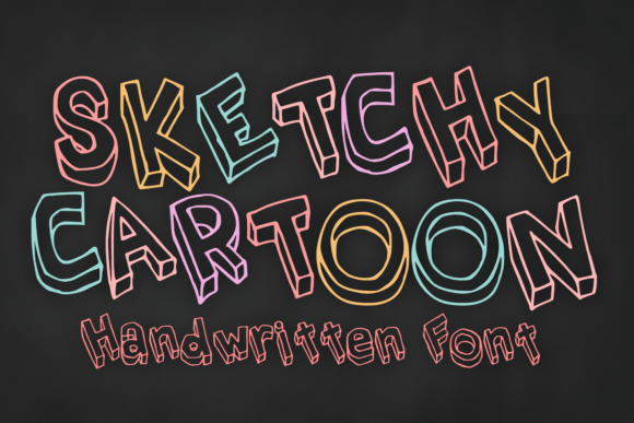 Sketchy Cartoon: A Fun 3D Font That Brings Personality to Brand Design