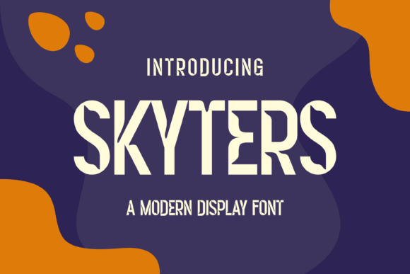 Skyters: A Bold Display Font for Modern Web Design Projects