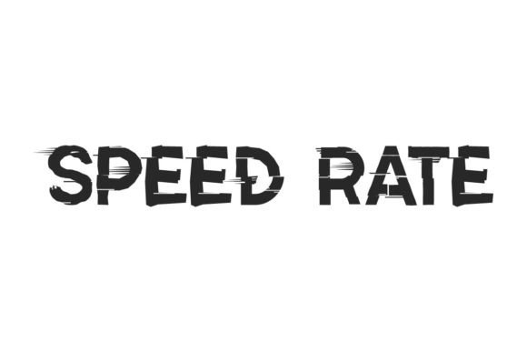 Speed Rate: A Bold Display Font for High-Energy Design