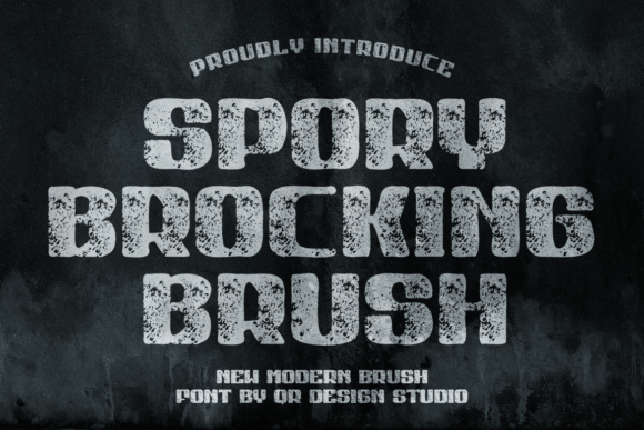 Spory Brocking Brush: A Bold Typeface for Dynamic Editorial Design