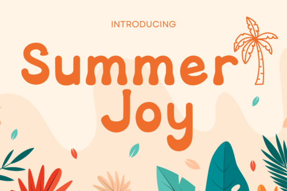 Summer Joy: A Groovy Font for Playful Brand Designs