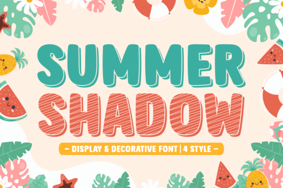 Summer Shadow: A Playful Display Font for Scroll-Stopping Digital Campaigns